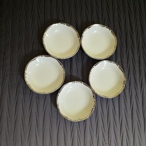 Harmony House Starlight Dessert Bowls with Silver Trim